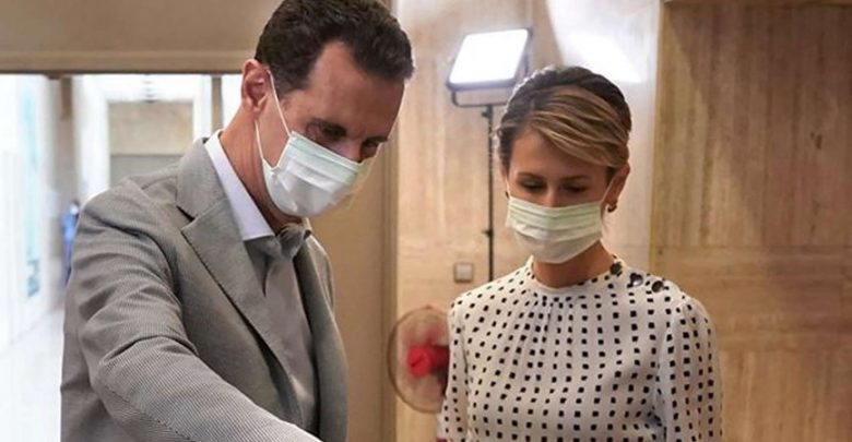 إصابة الرئيس السوري بشار الأسد وزوجته أسماء بفيروس كورونا