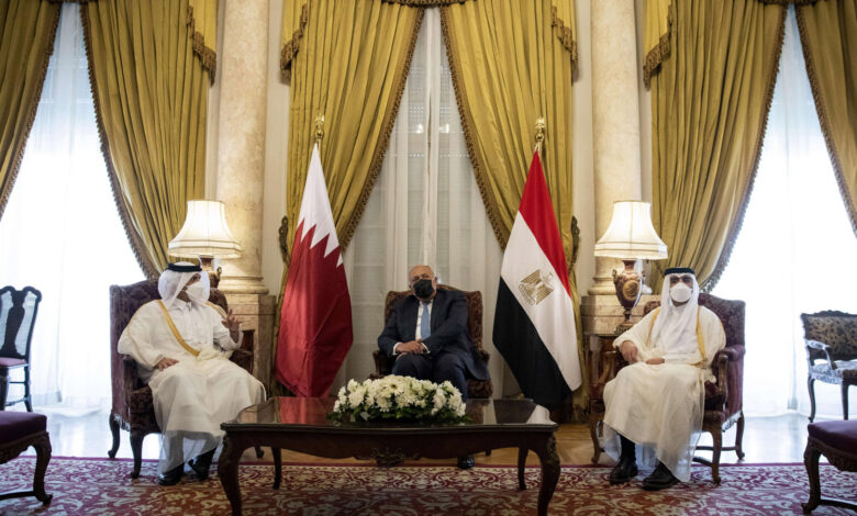 مباحثات بين مصر و قطر في الدوحة برئاسة وزيري خارجية البلدين