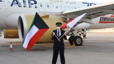 اجلاء طائرة بعد هبوط فوري في الكويت "طيران الخليج"