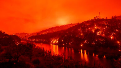 مساحة أكبر من مدينة نيويورك تدمر مع استمرار حريق الغابات في ولاية أوريغون