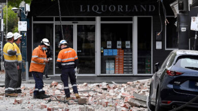 زلزال استراليا النادر يثير الذعر في ملبورن ..شاهد لحظة وقوع الزلزال على الهواء