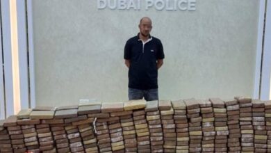دبي.. ضبط نصف طن من الكوكايين بقيمة 136 مليون دولار