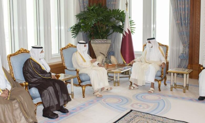 رئيس البرلمان الكويتي يهنئ الشيخ تميم بنجاح الانتخابات في قطر
