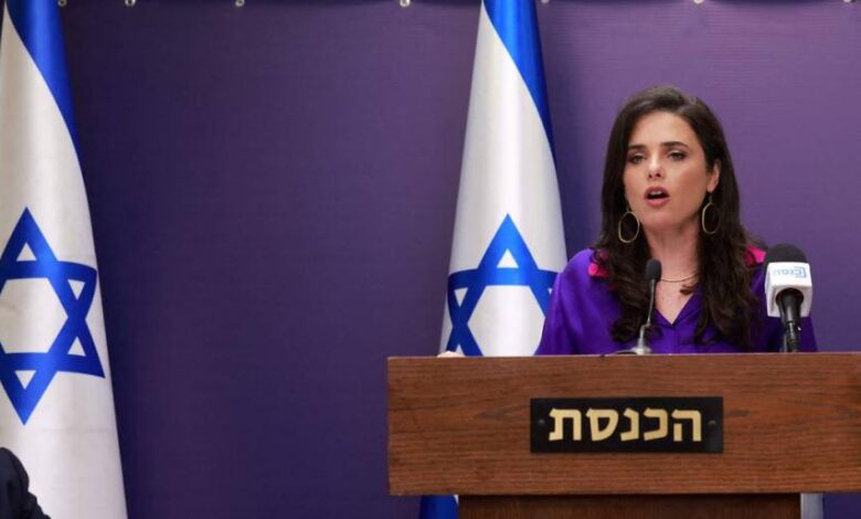 وزيرة إسرائيلية من الإمارات: الدولة الفلسطينية لن تقام