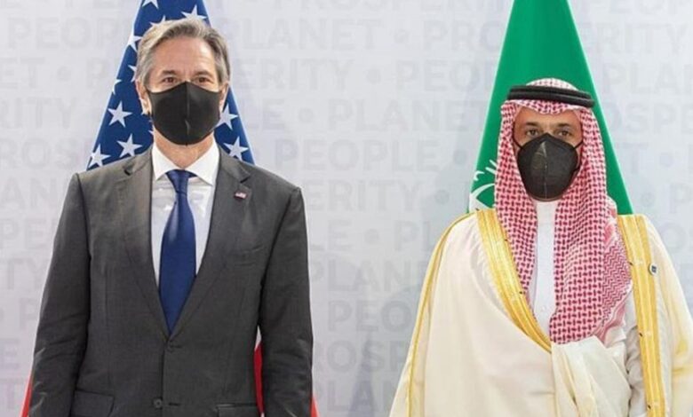 وزير الخارجية السعودي والأمريكي يناقشان جهود توطيد السلام
