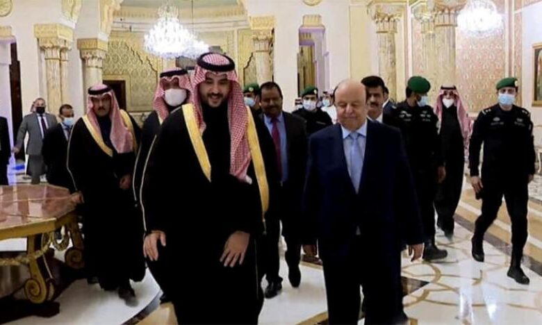 عبد ربه منصور يلتقي نائب وزير الدفاع السعودي الامير خالد بن سلمان