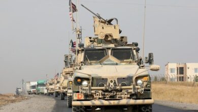 استهداف رتل عسكري للتحالف الدولي أثناء انسحابه إلى الكويت