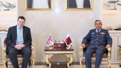 مباحثات عسكرية بين قطر وبريطانيا في الدوحة لتعزيز التعاون العسكري بين البلدين
