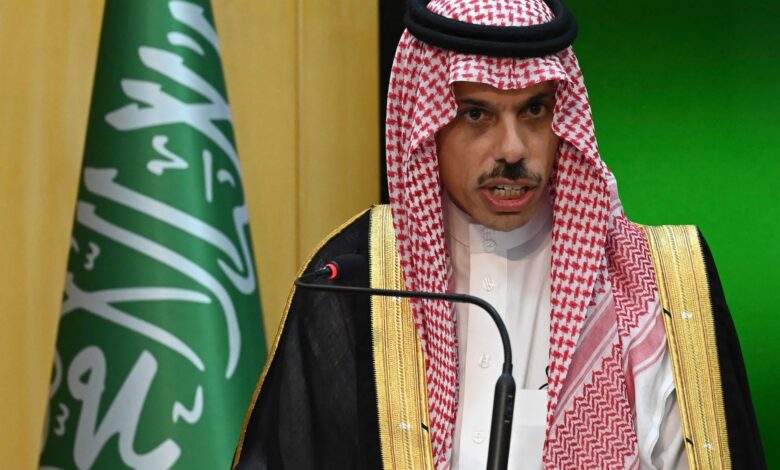 وزير الخارجية السعودي: التطبيع مع إسرائيل مرهون بحل القضية الفلسطينية