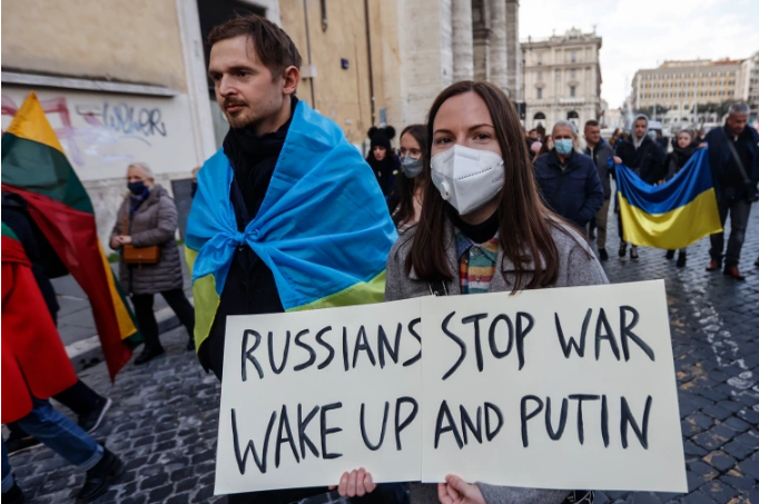 مظاهرات في مدن أوروبية تندد بحرب موسكو على أوكرانيا