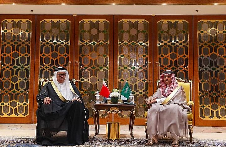 وزير الخارجية السعودي يستقبل نظيره البحريني في الرياض