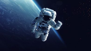صورة رائد فضاء إماراتي في رحلة إلى محطة الفضاء الدولية لـ6 اشهر