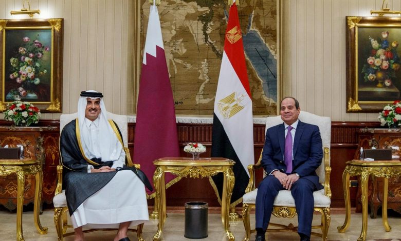 أمير قطر يزور مصر بدعوة من الرئيس عبد الفتاح السيسي