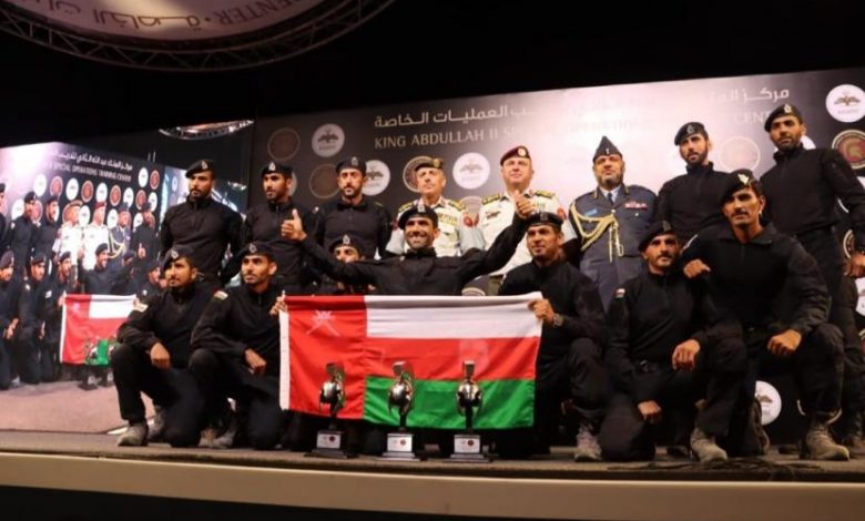 فريق شرطة عمان السلطانية يتوج بالمركز الثاني في مسابقة المحارب الدولية بالأردن