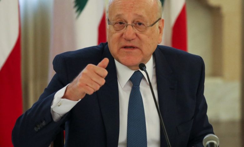 لبنان.. ميقاتي يتهم إسرائيل بالاعتداء على ثروة بلاده المائية وافتعال أزمة جديدة