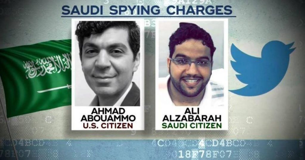 محاكمة موظفان في تويتر بتهمة التجسس لصالح السعودية