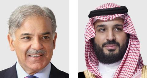ولي العهد السعودي ورئيس وزراء ‫باكستان‬ يستعرضان سبل تطوير التعاون