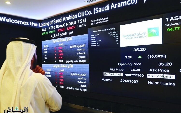 سوق الأسهم السعودية يغلق منخفضًا عند مستوى 11829 نقطة
