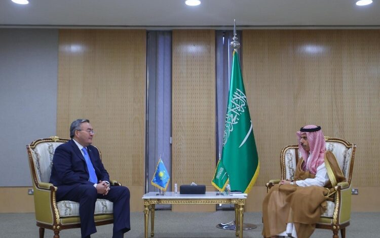 وزير الخارجية يستعرض مع وزير خارجية كازاخستان سبل تعزيز العلاقات الثنائية