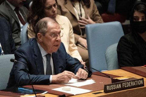 لافروف يرفض أمام مجلس الأمن الاتهامات الغربية بشأن أوكرانيا