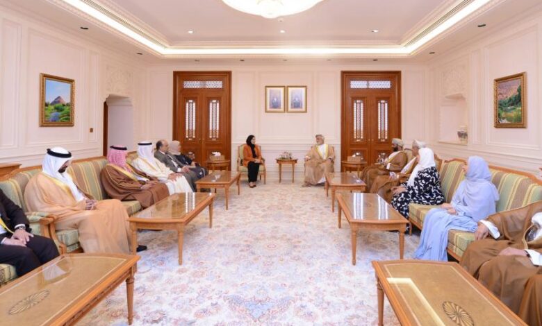 الخليلي يستقبل رئيسي مجلس النواب البحريني والبرلمان العربي