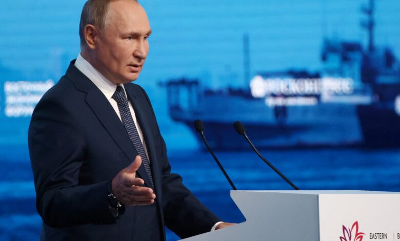 مبررا الحرب على أوكرانيا.. بوتين يتهم الغرب بتقويض اقتصاد العالم وتفاقم أزمة الغذاء
