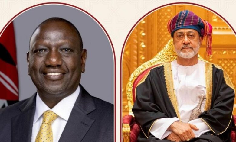 جلالة السلطان يهنىء الرئيس الكيني الجديد