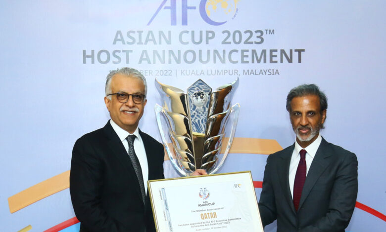 قطر تفوز باستضافة كأس آسيا 2023 في كرة القدم