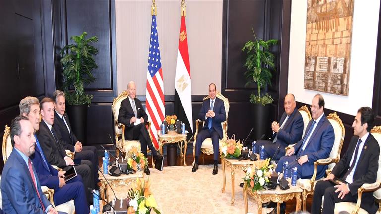 البيت الأبيض يبرز تصريحات السيسي ووصف بايدن لمصر بـ"أم الدنيا"