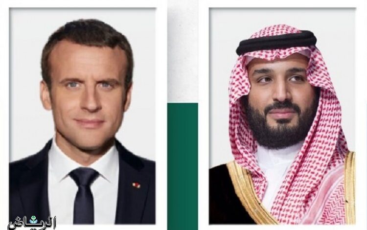 ولي العهد يبحث هاتفيًا مع رئيس فرنسا تعزيز العلاقات الثنائية في إطار الشراكة الاستراتيجية
