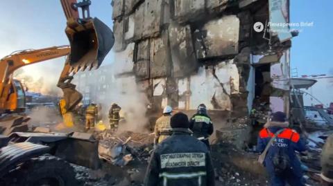 9 قتلى بينهم 4 أطفال في انفجار بمبنى سكني شرق روسيا