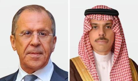 وزيرا خارجية السعودية وروسيا يبحثان تطورات الأزمة الأوكرانية