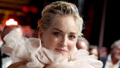US actress Sharon Stone arrives at the opening ceremony of the Red Sea International Film Festival, in Jeddah, Saudi Arabia, on December 1, 2022. PATRICK BAZ / Red Sea Film Festival