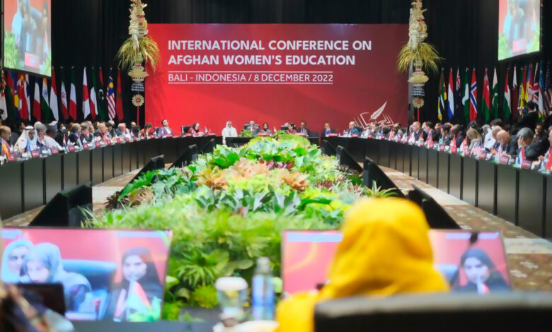 برعاية قطرية إندونيسية.. أول مؤتمر دولي يتعهد بدعم تعليمي وإنساني للمرأة الأفغانية
