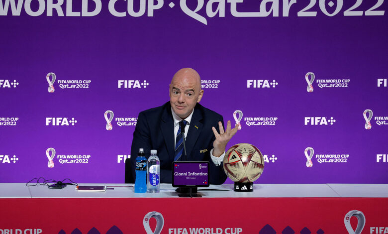 رئيس الفيفا: إيرادات نسخة مونديال 2022 في قطر قياسية والمباريات بلا شغب