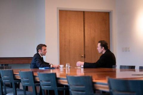 محادثات «صريحة» بين ماكرون وماسك بشأن مشاريع مستقبلية
