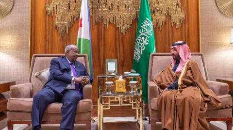 ولي العهد السعودي يلتقي رئيسي جيبوتي وجمهورية القمر المتحدة ورئيس وزراء لبنان