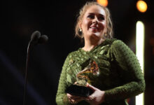 Singer Adele during The 59th GRAMMY Awards at STAPLES Center on February 12, 2017 in Los Angeles, California. Christopher Polk/Getty Images for NARAS/AFP Christopher Polk / GETTY IMAGES NORTH AMERICA / Getty Images via AFP