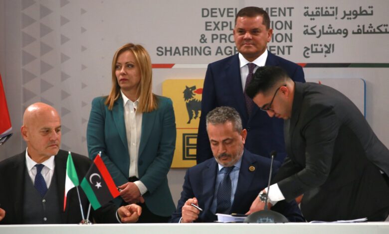 ميلوني في طرابلس.. توقيع عقد بقيمة 8 مليارات دولار للاستثمار في الغاز الليبي