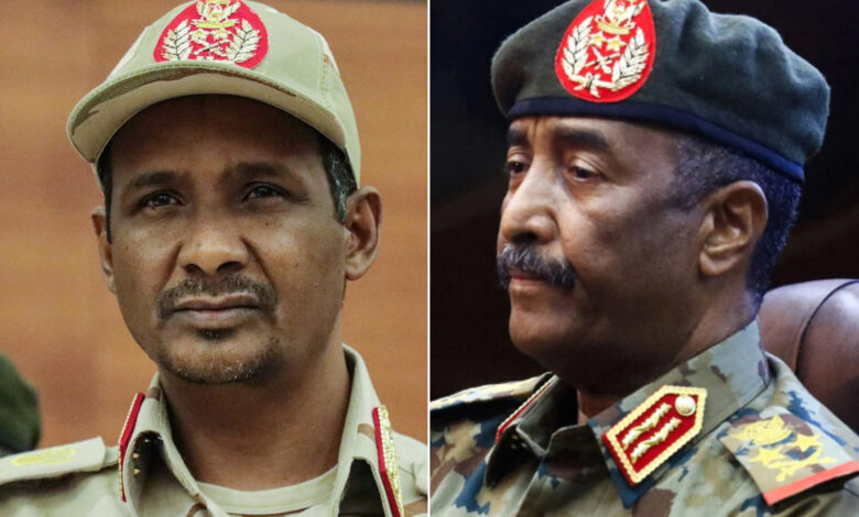 مصادر للجزيرة نت: وساطات في السودان لحل الخلاف بين البرهان وحميدتي