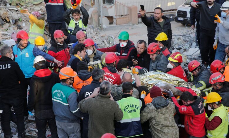 مرحلة الإنقاذ "تقترب من نهايتها" في كارثة الزلزال الذي ضرب تركيا وسوريا |  أخبار زلزال تركيا وسوريا