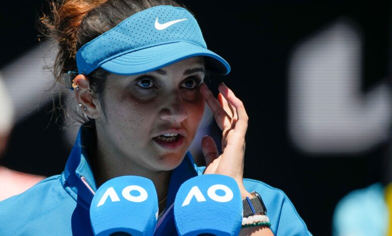 سانيا ميرزا ​​الهندية تبتعد عن التنس بعد خسارة مفاجئة في دبي |  رياضات