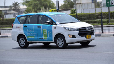 الحجز الإلكتروني لمركبات الأجرة في دبي. الصورة من هيئة الطرق والمواصلات