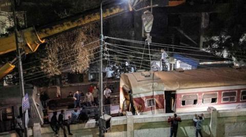 أربعة قتلى في تحطم قطار مصر