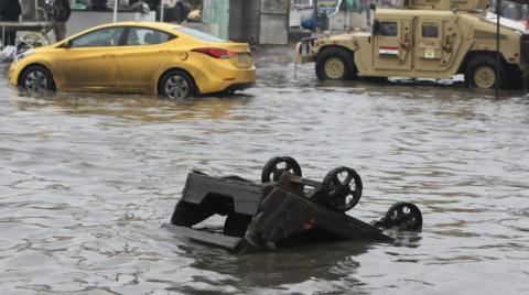 ثلاثة صعق بالكهرباء في فيضانات العراق