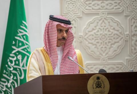 وزير الخارجية السعودي يبحث مع مبعوث الأمم المتحدة الحل السياسي في سوريا