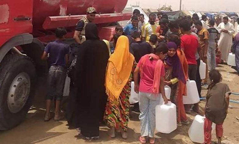 كارثة إنسانية تحدق بآلاف العائلات النازحة في مخيم "بزيبز" قرب بغداد