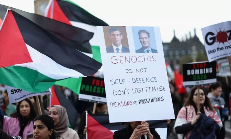 نخب بريطانية ترد على حملة شيطنة مسيرات التضامن مع غزة