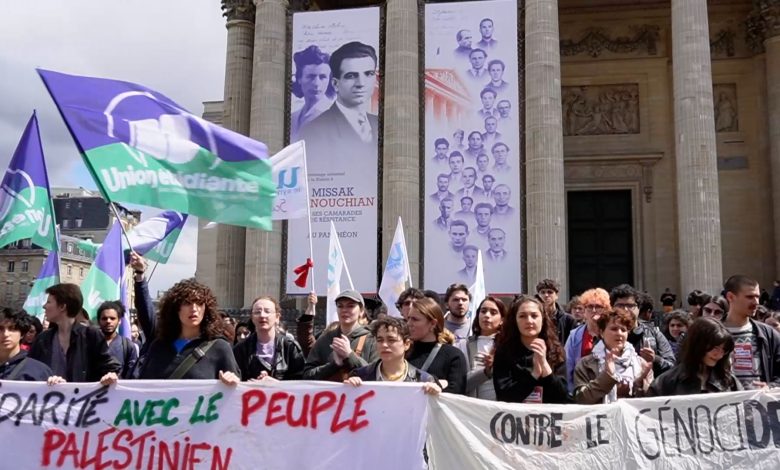 احتشدوا في "مقبرة العظماء".. هذه أبرز مطالب الحراك الطلابي الفرنسي