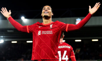 Interview with Virgil van Dijk, who scored on his debut for Liverpool